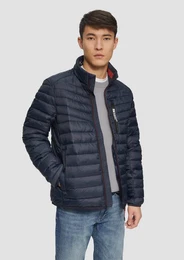 Allwetterjacke Steppjacke mit sportiven Kontrastdetails Kontrast-Details