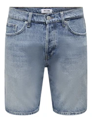 ONLY & SONS Shorts Edge light blue