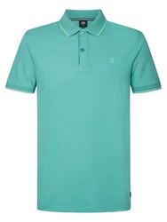 Petrol Industries Poloshirt 'Wave' Grün/Türkis