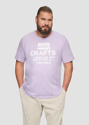 s.Oliver Kurzarmshirt mit Frontprint Lila/Fliederfarben
