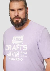 s.Oliver Kurzarmshirt mit Frontprint Lila/Fliederfarben