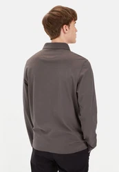 camel active Poloshirt Shirts Langarm Poloshirt Grau/Braun/Beige/Hellgrau/Khaki/Dunkelgrau
