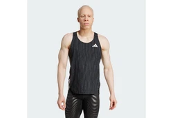 adidas Performance Longtop ADIZERO RUNNING SINGLET Blau/Schwarz/Grau