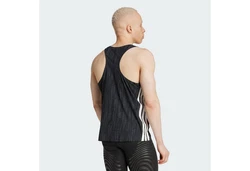 adidas Performance Longtop ADIZERO RUNNING SINGLET Blau/Schwarz/Grau