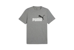 PUMA T-Shirt ESS 2 Color No. 1 Logo Tee Dunkelgrau/Grau/Lila