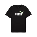 PUMA T-Shirt ESS 2 Color No. 1 Logo Tee Lila/Schwarz