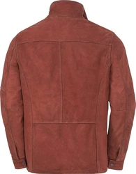 Ross & Cole Lederjacke Rot/Orange/Braun