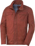 Ross & Cole Lederjacke Rot/Orange/Braun