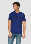 s.Oliver Poloshirt T-Shirt mit Logo-Print Artwork Blau/Dunkelblau s.Oliver Poloshirt T-Shirt mit Logo-Print Artwork Blau/Dunkelblau