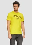 s.Oliver Poloshirt T-Shirt mit Logo-Print Artwork Gelb/Grün s.Oliver Poloshirt T-Shirt mit Logo-Print Artwork Gelb/Grün