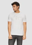 s.Oliver Poloshirt T-Shirt mit Logo-Print Artwork silber/weiß s.Oliver Poloshirt T-Shirt mit Logo-Print Artwork silber/weiß