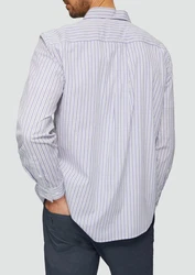 s.Oliver Langarmhemd Regular Fit Weiß/Hellblau/Gelb/Rot/Blau