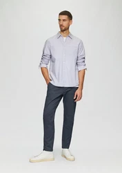 s.Oliver Langarmhemd Regular Fit Weiß/Hellblau/Gelb/Rot/Blau