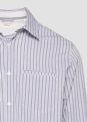 s.Oliver Langarmhemd Regular Fit Weiß/Hellblau/Gelb/Rot/Blau