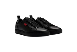 HUGO Sneaker Morrie Tenn napu mit Markendetails Schwarz