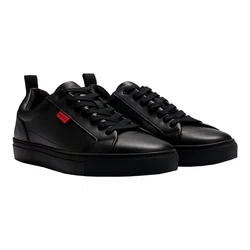 HUGO Sneaker Morrie Tenn napu mit Markendetails Schwarz