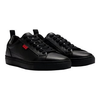 HUGO Sneaker Morrie Tenn napu mit Markendetails Schwarz