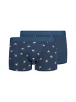 Skiny Retro Pants Herren 2er Pack (2-St) Dunkelblau/Blau