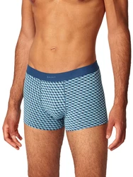 Skiny Retro Pants Herren 3er Pack Cotton Multipack Hellblau/Dunkelblau/Blau