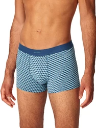 Skiny Retro Pants Herren 3er Pack Cotton Multipack Hellblau/Dunkelblau/Blau