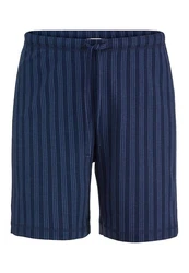Hessnatur Pyjamahose PURE NATURE Dunkelblau/Blau