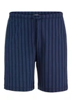 Hessnatur Pyjamahose PURE NATURE Dunkelblau/Blau