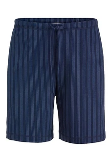 Hessnatur Pyjamahose PURE NATURE Dunkelblau/Blau
