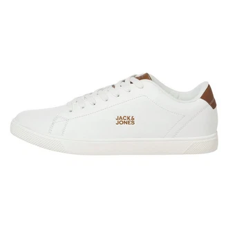 Jack & Jones Herren JFWBOSS PU Sneaker Gold/Creme/Weiß/Blau/Braun
