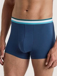 CALIDA Boxershorts Natural Benefit Dunkelblau/Blau/Hellblau