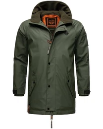 Regenjacke Rihaa Gummierter Regenparka mit Fleece-Innenfutter