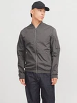 Jack & Jones Leichte Bomber Jacke College Übergangs Blouson JJERUSH dunkelgrau