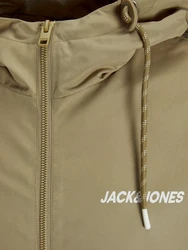 Jack & Jones Blouson JJERUSH HOOD BOMBER NOOS Khaki/Beige/Dunkelgrün