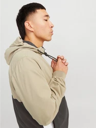 Jack & Jones Blouson JJERUSH HOOD BOMBER NOOS Beige/Khaki