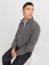 Jack & Jones Blouson JJERUSH HARRINGTON BOMBER NOOS Dunkelgrau/Hellgrau/Khaki/Grau/Braun