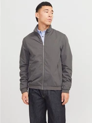 Jack & Jones Blouson JJERUSH HARRINGTON BOMBER NOOS Dunkelgrau/Hellgrau/Khaki/Grau/Braun