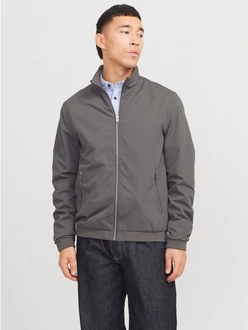 Jack & Jones Blouson JJERUSH HARRINGTON BOMBER NOOS Dunkelgrau/Hellgrau/Khaki/Grau/Braun