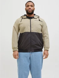 Jack & Jones Plus Bomberjacke JJRush Beige/Khaki/Braun/Dunkelgrün