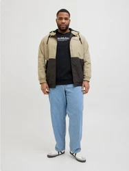 Jack & Jones Plus Bomberjacke JJRush Beige/Khaki/Braun/Dunkelgrün