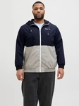 Jack & Jones Plus Bomberjacke JJRush Dunkelblau/Blau