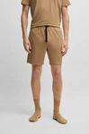 BOSS Sweatshorts Mix&Match Short CW mit Eingriffstaschen Khaki/Beige/Braun