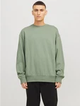 Jack & Jones Sweatshirt JJECHARGE SWEAT CREW NECK NOOS Dunkelgrün/Grün/Hellgrün/Khaki