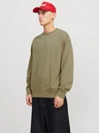 Jack & Jones Sweatshirt JJECHARGE SWEAT CREW NECK NOOS Dunkelgrün/Khaki