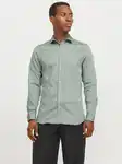 JACK & JONES Hemd 'Parma' Grün/Dunkelgrün/Türkis