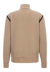 BOSS GREEN Sweatjacke Skaz Tape mit Stehkragen grün