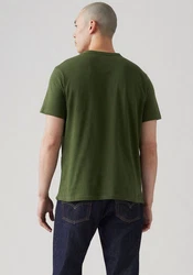 Levi's Henleyshirt mit Logo Stickerei Dunkelgrün/Grün