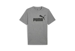 PUMA T-Shirt Essentials No. 1 Dunkelgrau/Grau/Lila