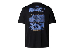 The North Face T-Shirt Foundation Mountain Faces Schwarz/Dunkelblau