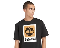 Timberland T-Shirt Orange/Schwarz/Beige