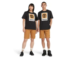 Timberland T-Shirt Orange/Schwarz/Beige