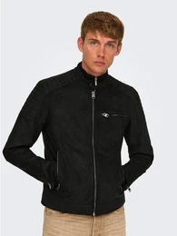 Lederimitatjacke ONSGUS FAUX SUEDE RACER JACKET OTW NOOS